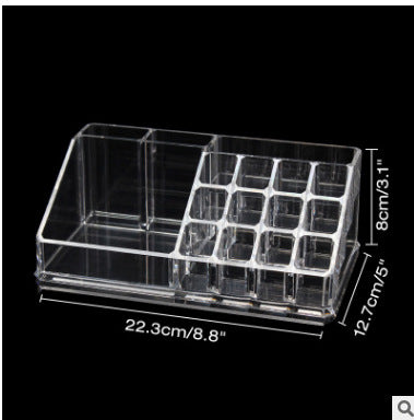 Acrylic transparent Makeup Organizer Storage Boxes Make Cosmetics Brush Organizer home  Drawers Cotton Swabs Stick Storage case