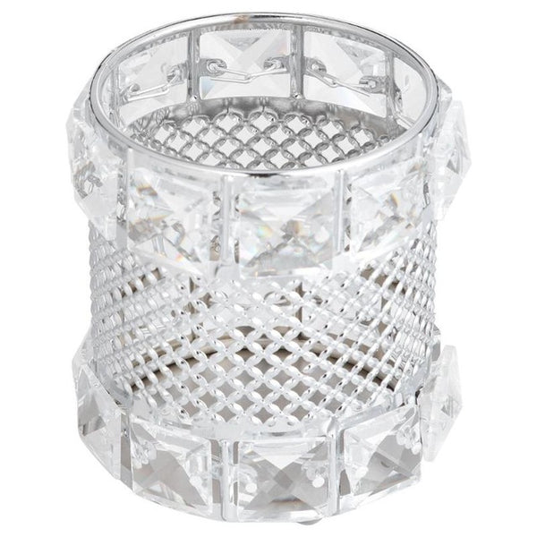 Crystal Makeup Organizer Metal Storage Box European style Eyebrow Pencil Lipstick Holder Makeup Brush Holder Cosmetic Organizer