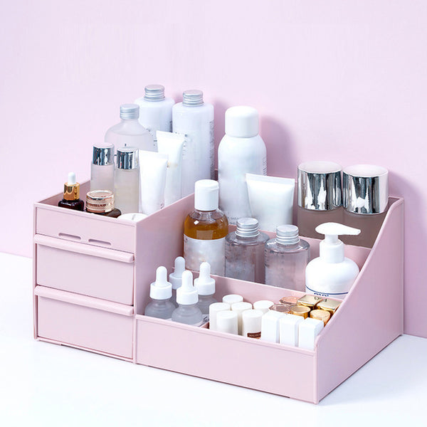 ATUCOHO Official Store Large Capacity Cosmetic Box Makeup Drawer Jewelry Organizer Nail Polish Makeup Container Desktop Sundries