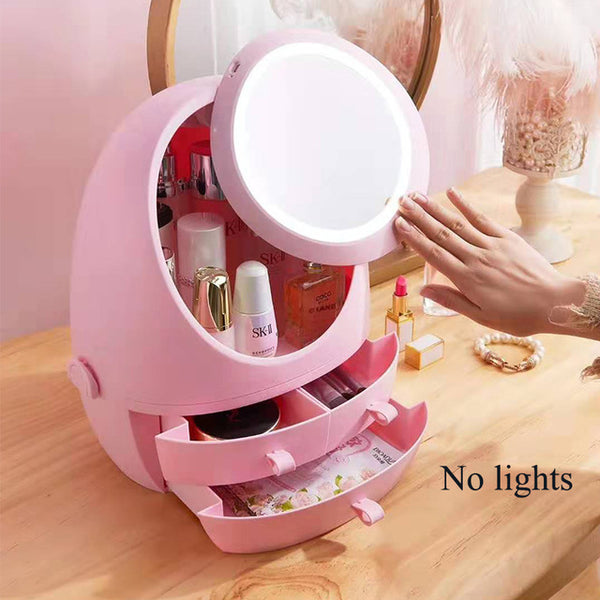 USB Rechargeable Makeup Organizer case Cosmetic Storage Box  Jewelry Container Dust proof - 15114