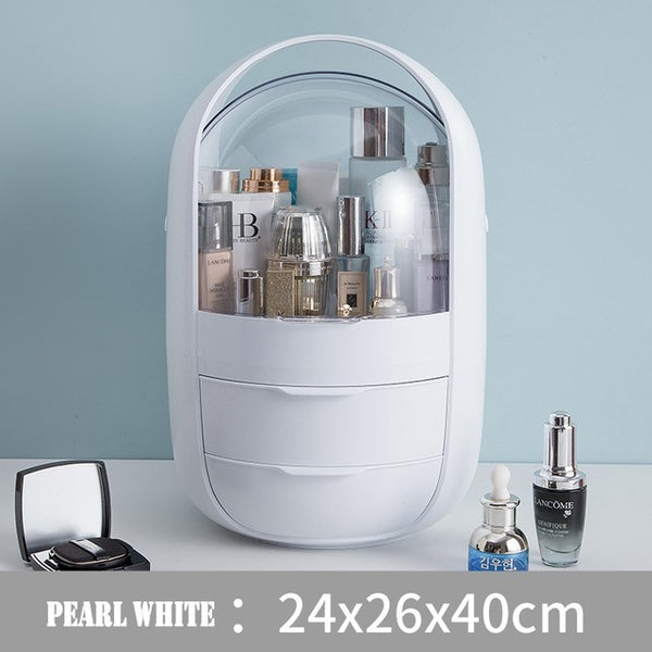 USB Rechargeable Makeup Organizer case Cosmetic Storage Box  Jewelry Container Dust proof - 15114