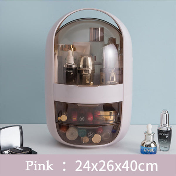 USB Rechargeable Makeup Organizer case Cosmetic Storage Box  Jewelry Container Dust proof - 15114