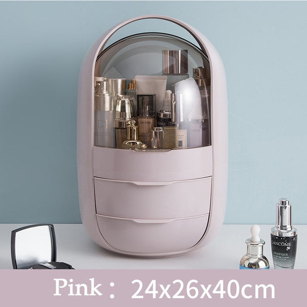 USB Rechargeable Makeup Organizer case Cosmetic Storage Box  Jewelry Container Dust proof - 15114