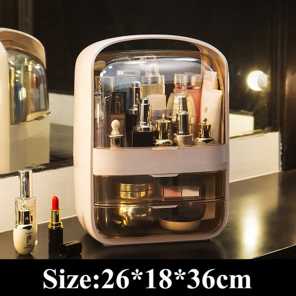 USB Rechargeable Makeup Organizer case Cosmetic Storage Box  Jewelry Container Dust proof - 15114