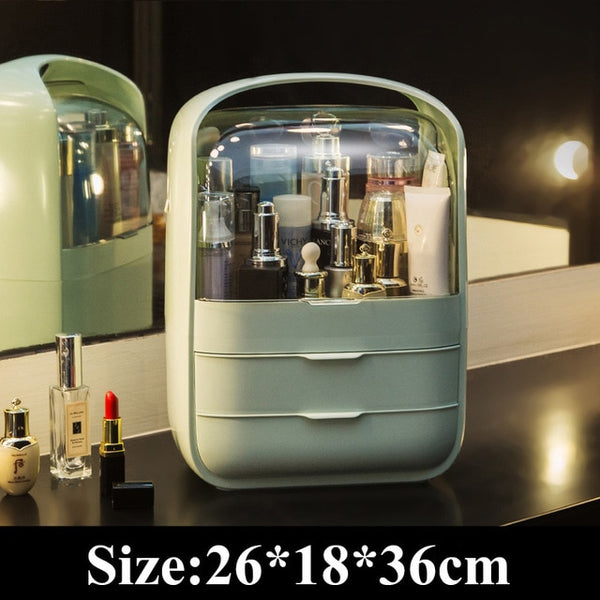 USB Rechargeable Makeup Organizer case Cosmetic Storage Box  Jewelry Container Dust proof - 15114