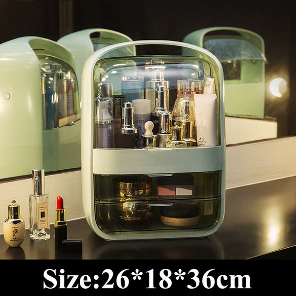 USB Rechargeable Makeup Organizer case Cosmetic Storage Box  Jewelry Container Dust proof - 15114