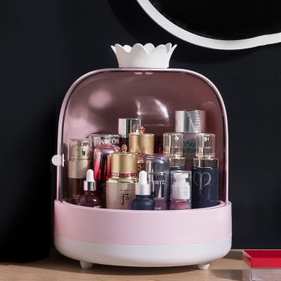 USB Rechargeable Makeup Organizer case Cosmetic Storage Box  Jewelry Container Dust proof - 15114