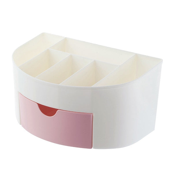 YiCleaner Makeup-organizer Plastic Cosmetics Box Large Makeup Holder Nail-Polish Organizer Swabs-Holder Bathroom storage box