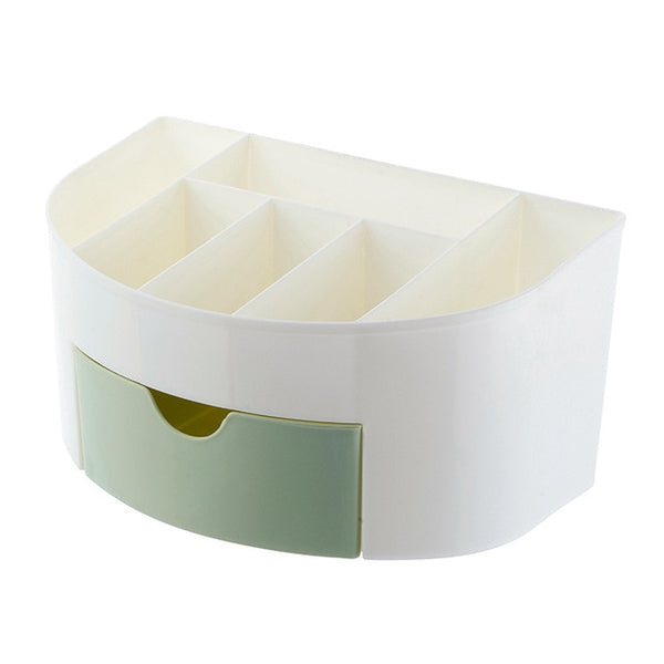 YiCleaner Makeup-organizer Plastic Cosmetics Box Large Makeup Holder Nail-Polish Organizer Swabs-Holder Bathroom storage box