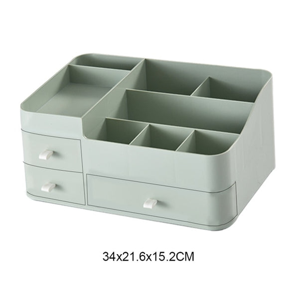 Large Capacity Drawer Make Up Organizer Bathroom Makeup Storage Box Women Skin Care Dressing Table Cosmetic Lipstick Beauty Case