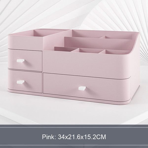 Large Capacity Drawer Make Up Organizer Bathroom Makeup Storage Box Women Skin Care Dressing Table Cosmetic Lipstick Beauty Case