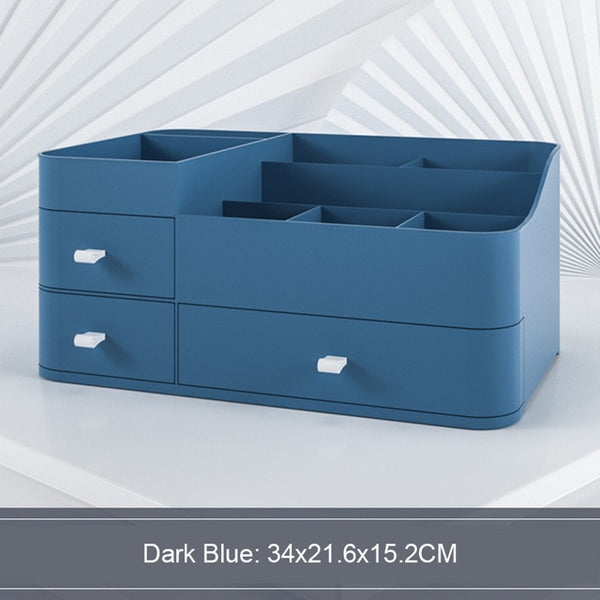 Large Capacity Drawer Make Up Organizer Bathroom Makeup Storage Box Women Skin Care Dressing Table Cosmetic Lipstick Beauty Case