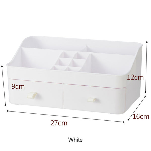 Large Capacity Drawer Make Up Organizer Bathroom Makeup Storage Box Women Skin Care Dressing Table Cosmetic Lipstick Beauty Case