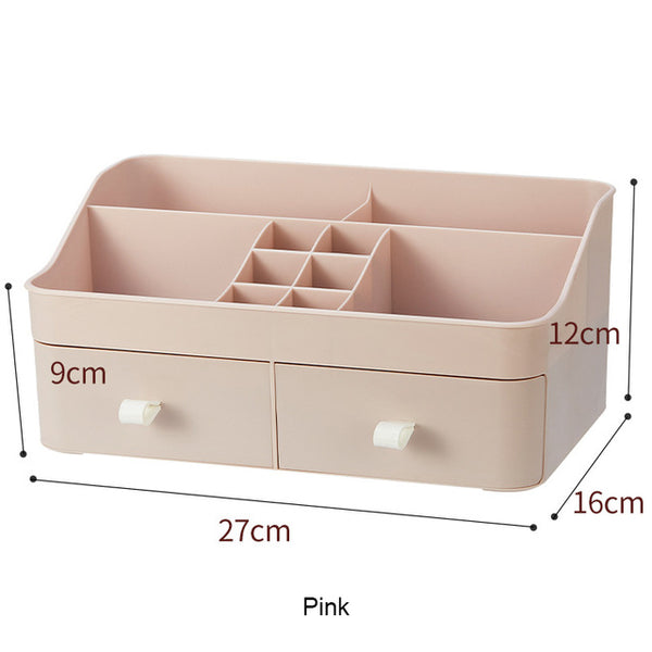 Large Capacity Drawer Make Up Organizer Bathroom Makeup Storage Box Women Skin Care Dressing Table Cosmetic Lipstick Beauty Case