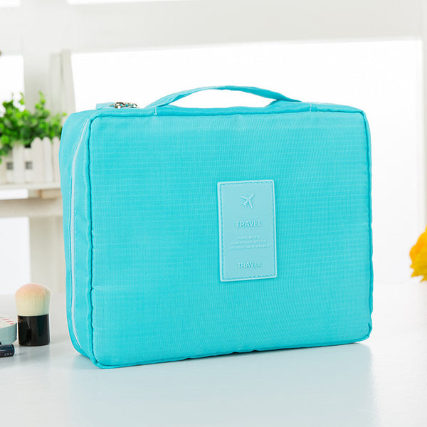 fashion Travel Nylon beauty makeup bags water-proof cosmetics bags bathroom organizer of Women portable bath hook washing up bag