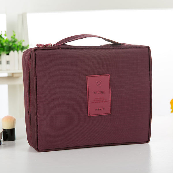 fashion Travel Nylon beauty makeup bags water-proof cosmetics bags bathroom organizer of Women portable bath hook washing up bag