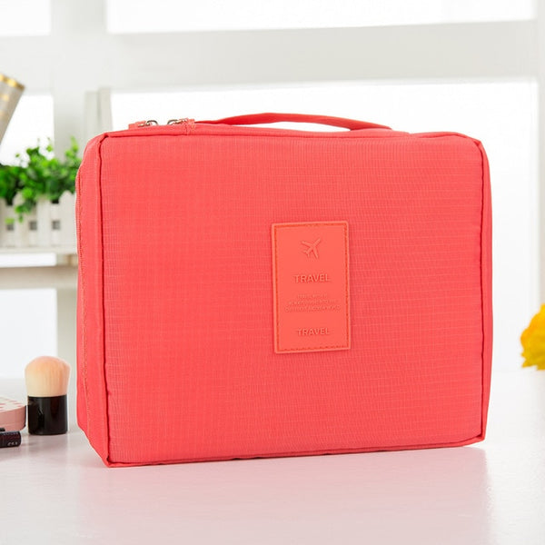 fashion Travel Nylon beauty makeup bags water-proof cosmetics bags bathroom organizer of Women portable bath hook washing up bag