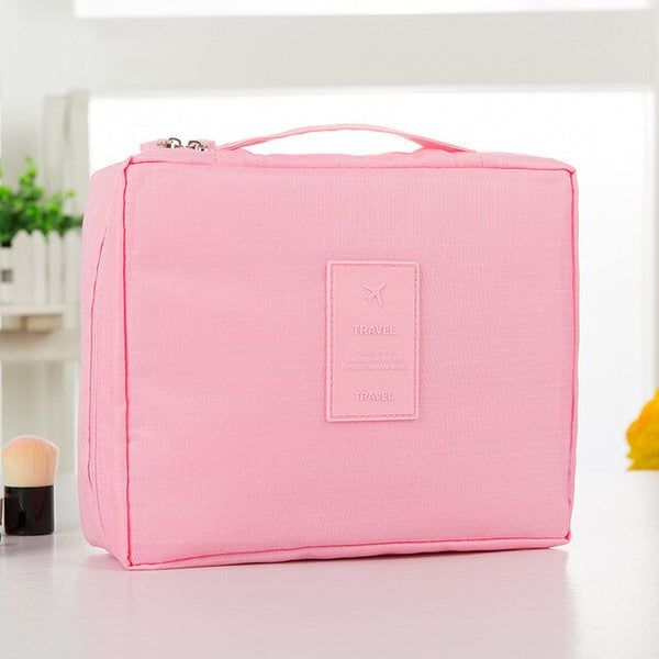 fashion Travel Nylon beauty makeup bags water-proof cosmetics bags bathroom organizer of Women portable bath hook washing up bag