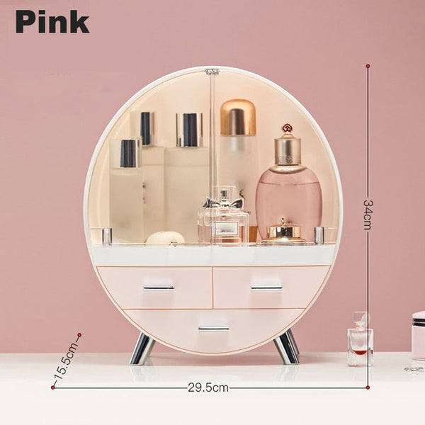 Home Fashion Waterproof Drawer Makeup Storage Box  Brush Lipstick Holder Desktop Acrylic Jewelry Cosmetic Skin Care Organizer