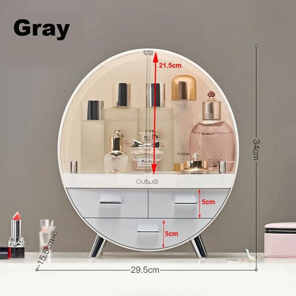 Home Fashion Waterproof Drawer Makeup Storage Box  Brush Lipstick Holder Desktop Acrylic Jewelry Cosmetic Skin Care Organizer