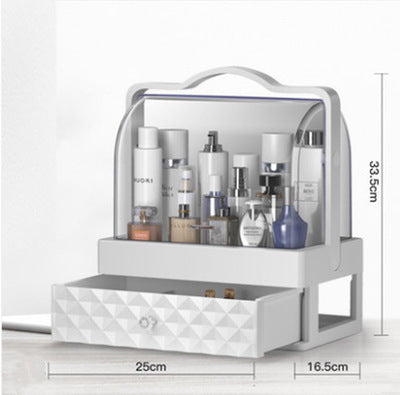 Home Fashion Waterproof Drawer Makeup Storage Box  Brush Lipstick Holder Desktop Acrylic Jewelry Cosmetic Skin Care Organizer