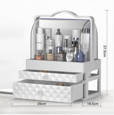 Home Fashion Waterproof Drawer Makeup Storage Box  Brush Lipstick Holder Desktop Acrylic Jewelry Cosmetic Skin Care Organizer