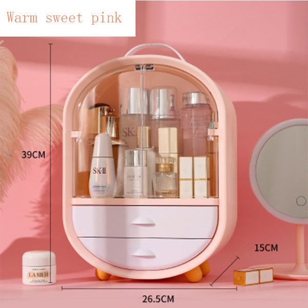 Home Fashion Waterproof Drawer Makeup Storage Box  Brush Lipstick Holder Desktop Acrylic Jewelry Cosmetic Skin Care Organizer