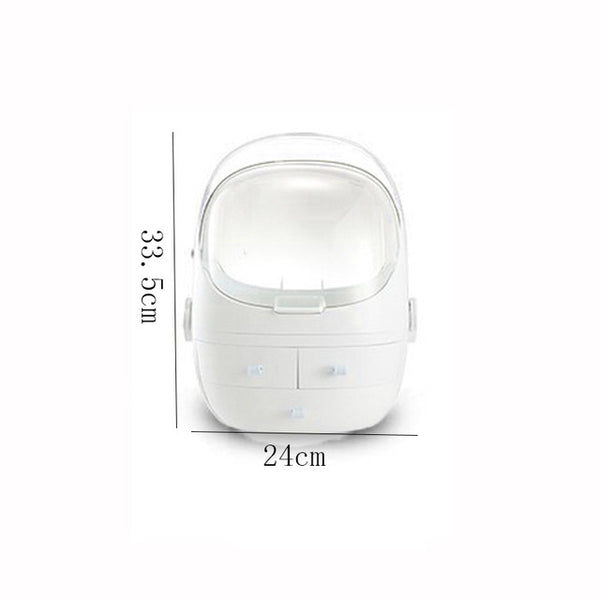 Home Fashion Waterproof Drawer Makeup Storage Box  Brush Lipstick Holder Desktop Acrylic Jewelry Cosmetic Skin Care Organizer