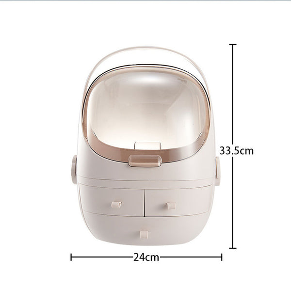 Home Fashion Waterproof Drawer Makeup Storage Box  Brush Lipstick Holder Desktop Acrylic Jewelry Cosmetic Skin Care Organizer